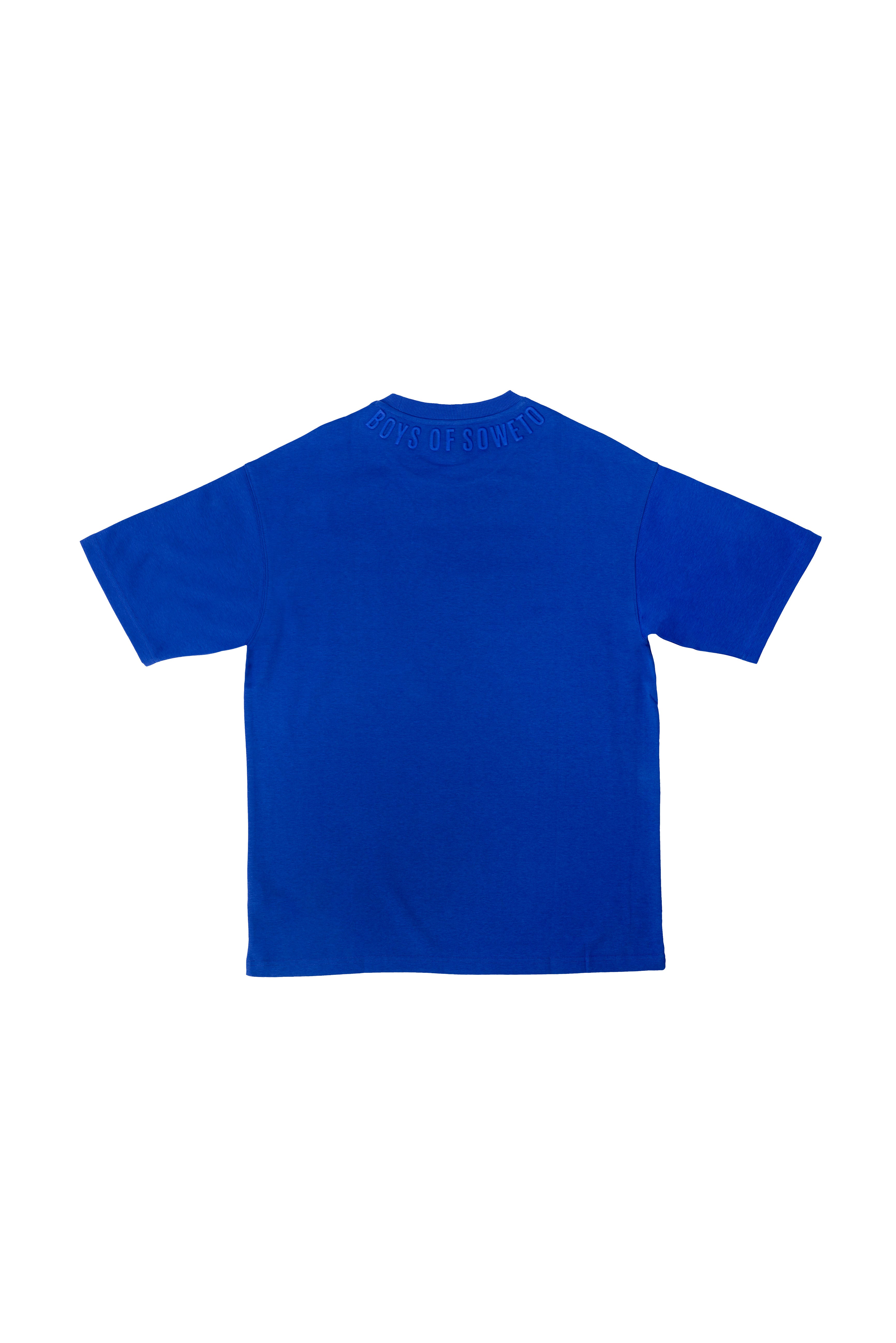 Embossed  T-Shirt - Blue