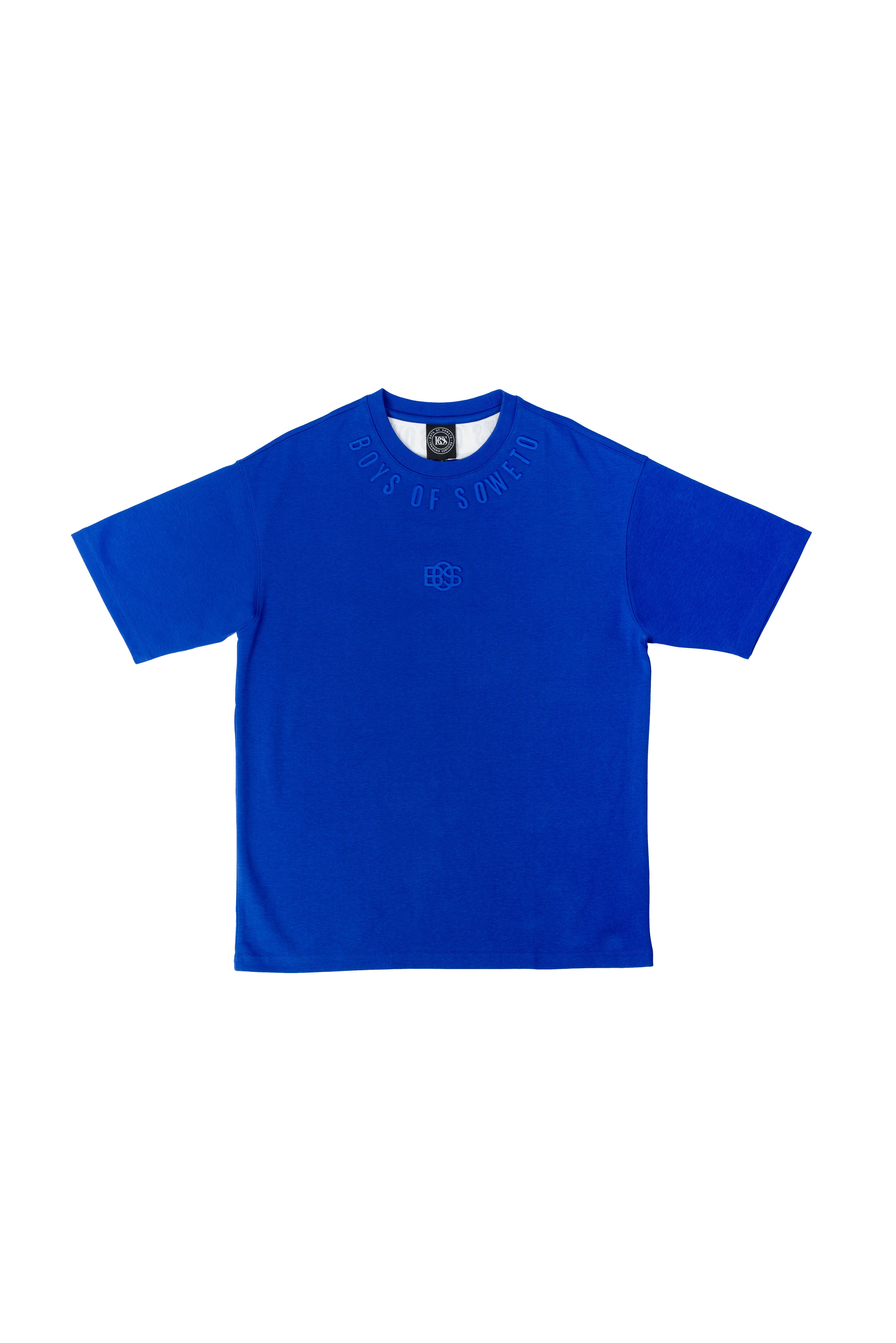 Embossed  T-Shirt - Blue