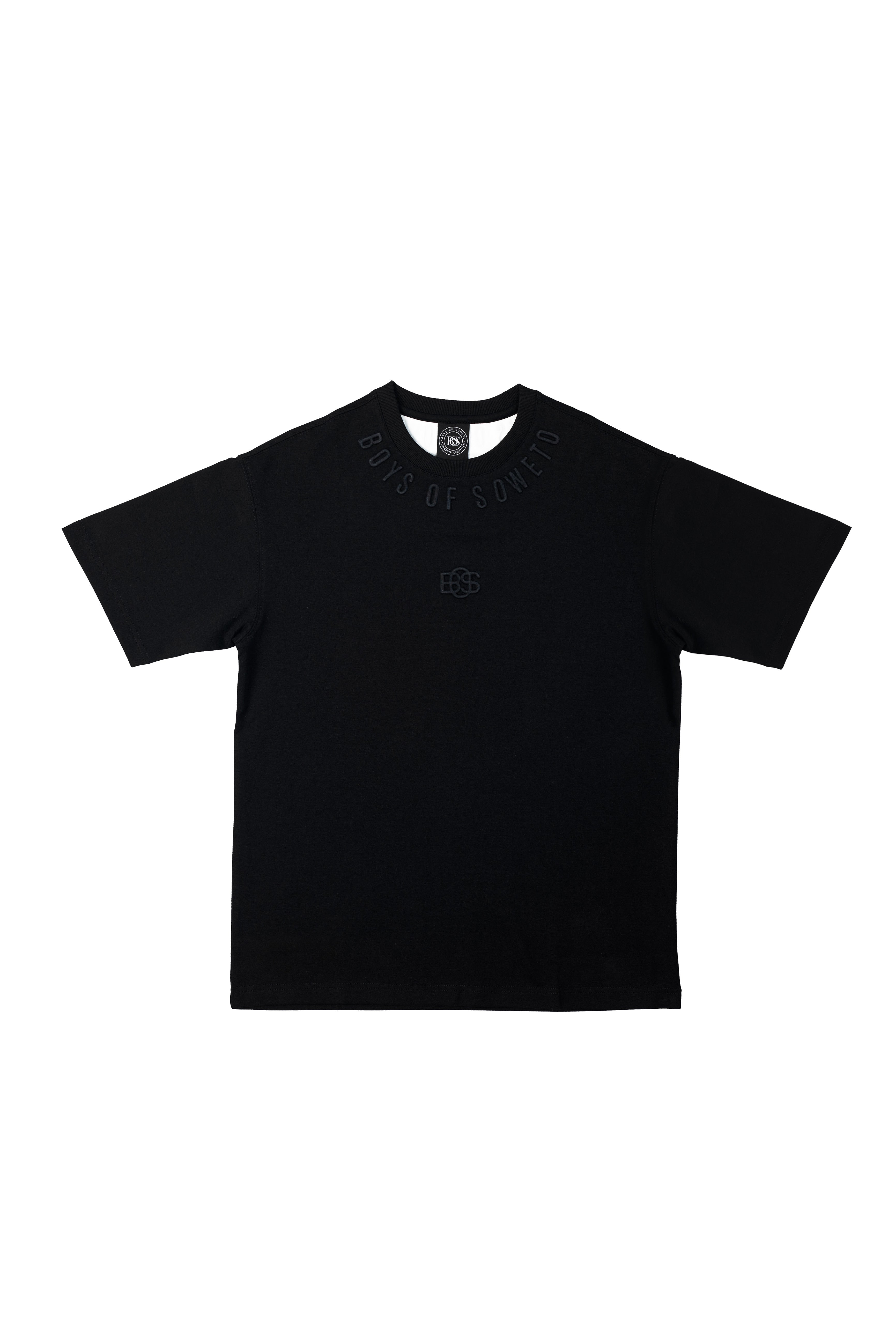 Embossed  T-Shirt - Black