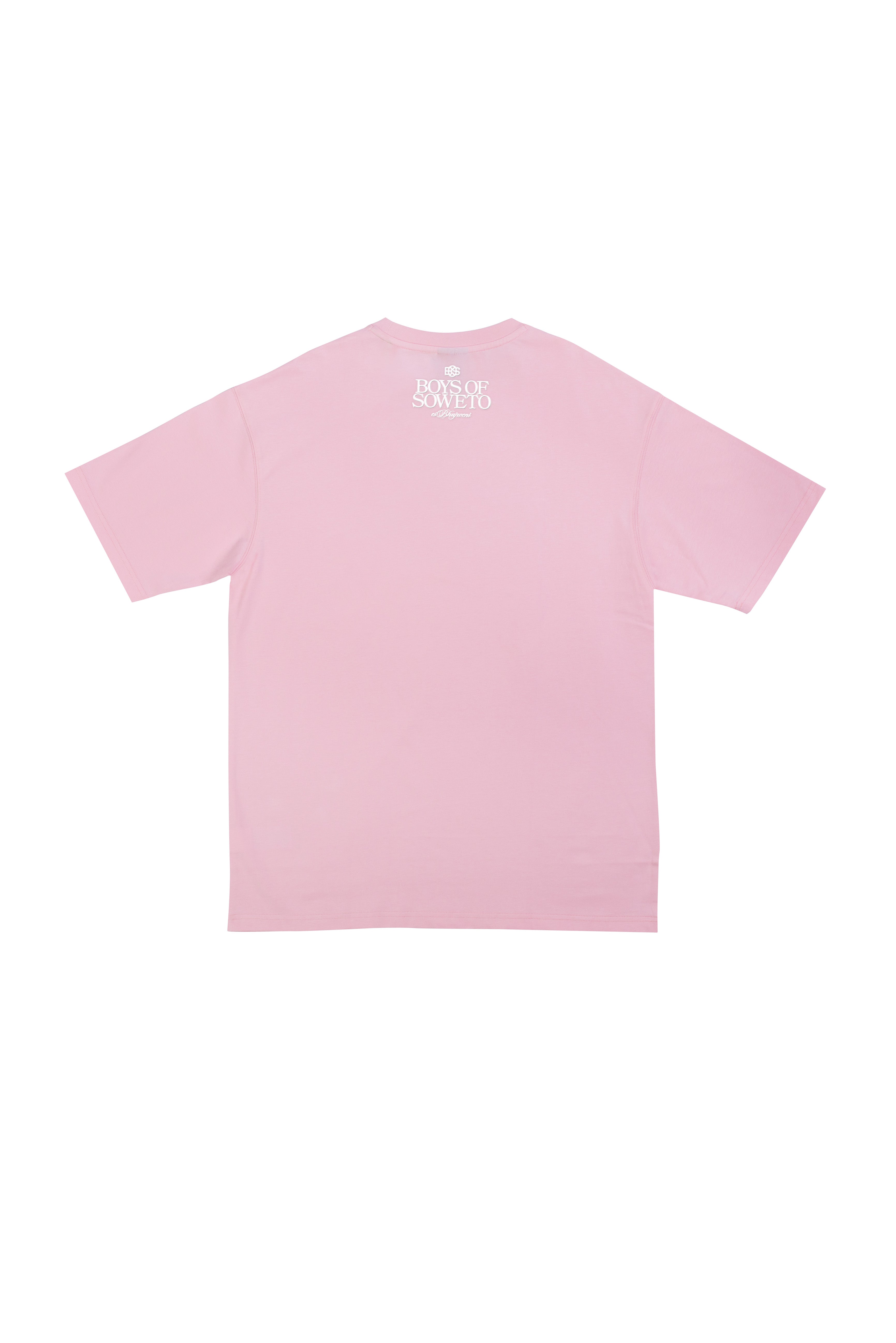 Embossed Patch T-Shirt - Pink