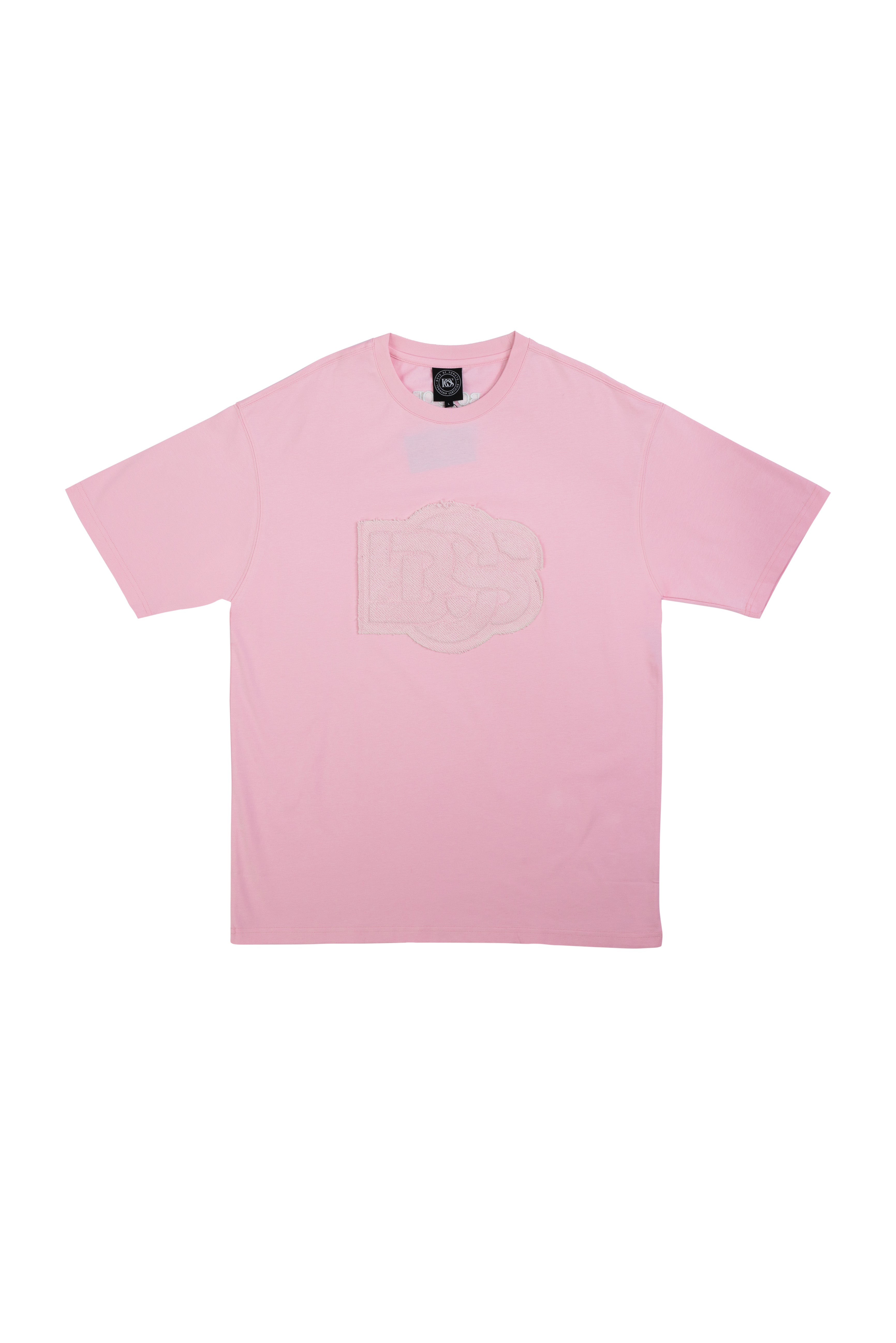 Embossed Patch T-Shirt - Pink