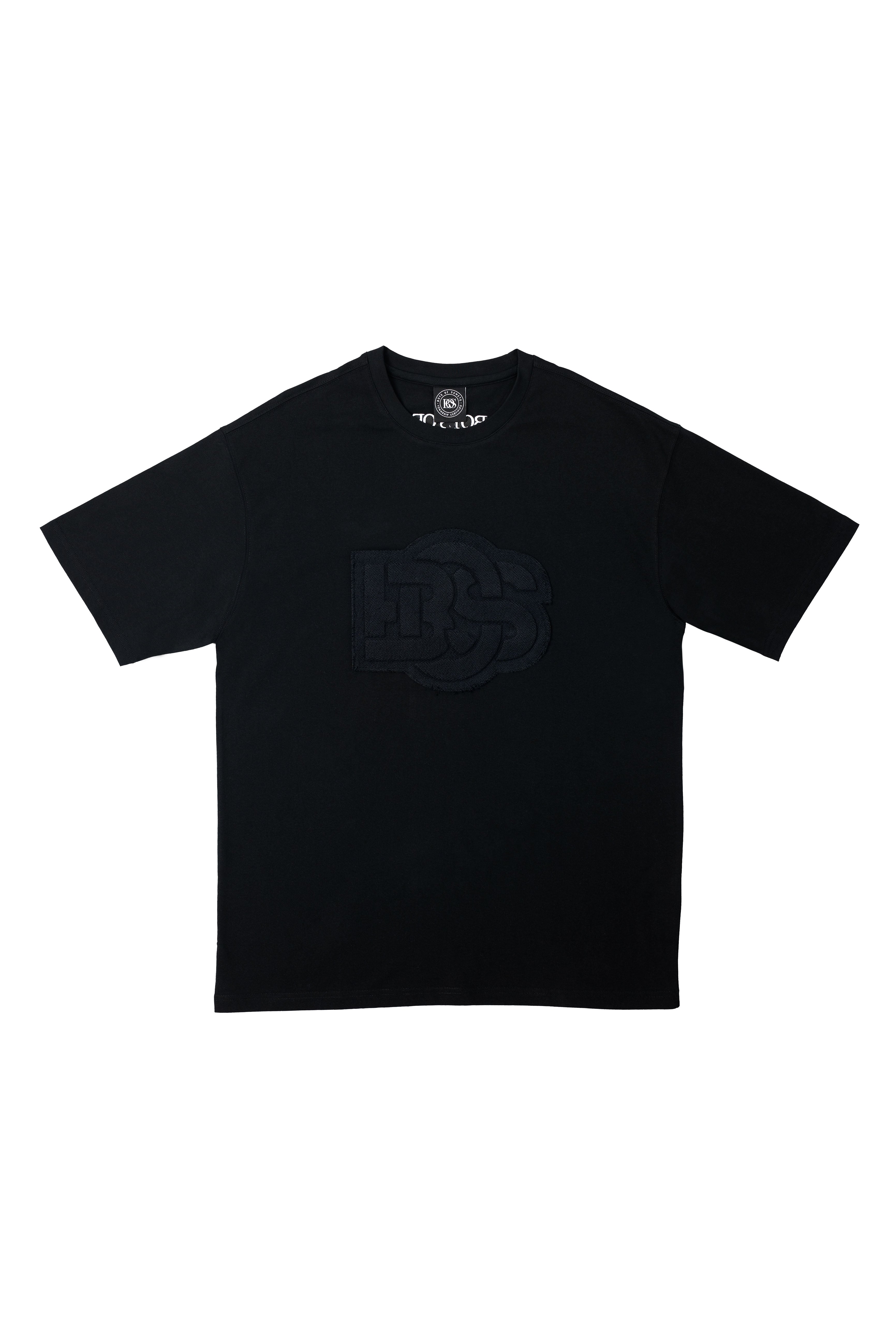 Embossed Patch T-Shirt - Black