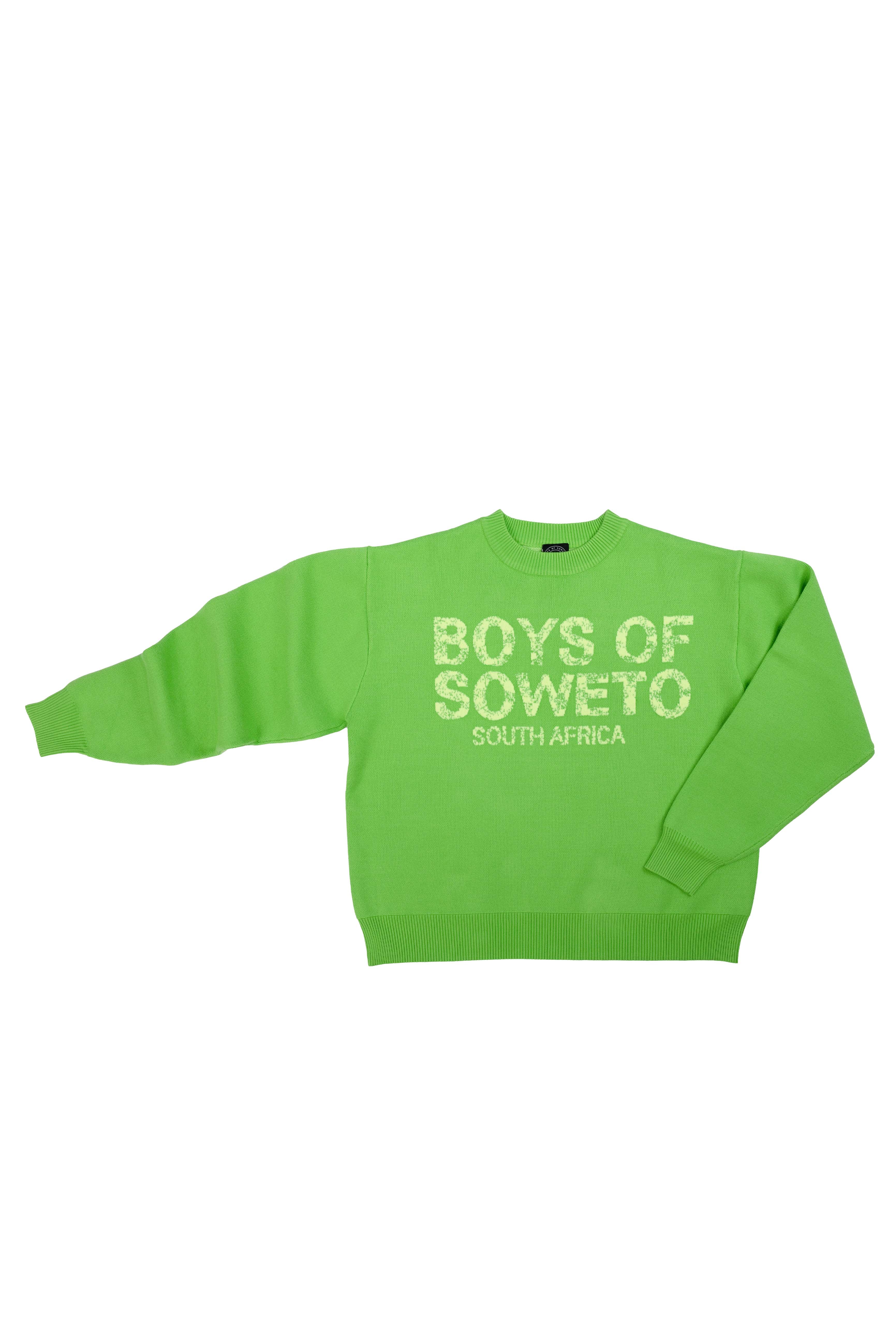 Chunky Crew Neck Sweater - Green