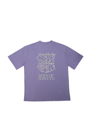 Puff Print T-shirt - Purple