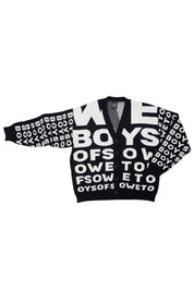 Chunky Eyetest Cardigan - Black