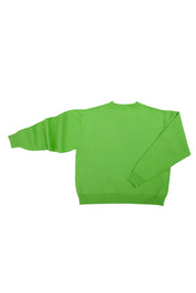 Chunky Crew Neck Sweater - Green